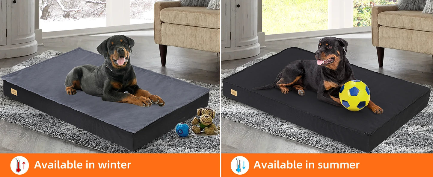 Orthopedic Dog Bed for Large Dogs – Waterproof, Non-Slip, and Machine Washable