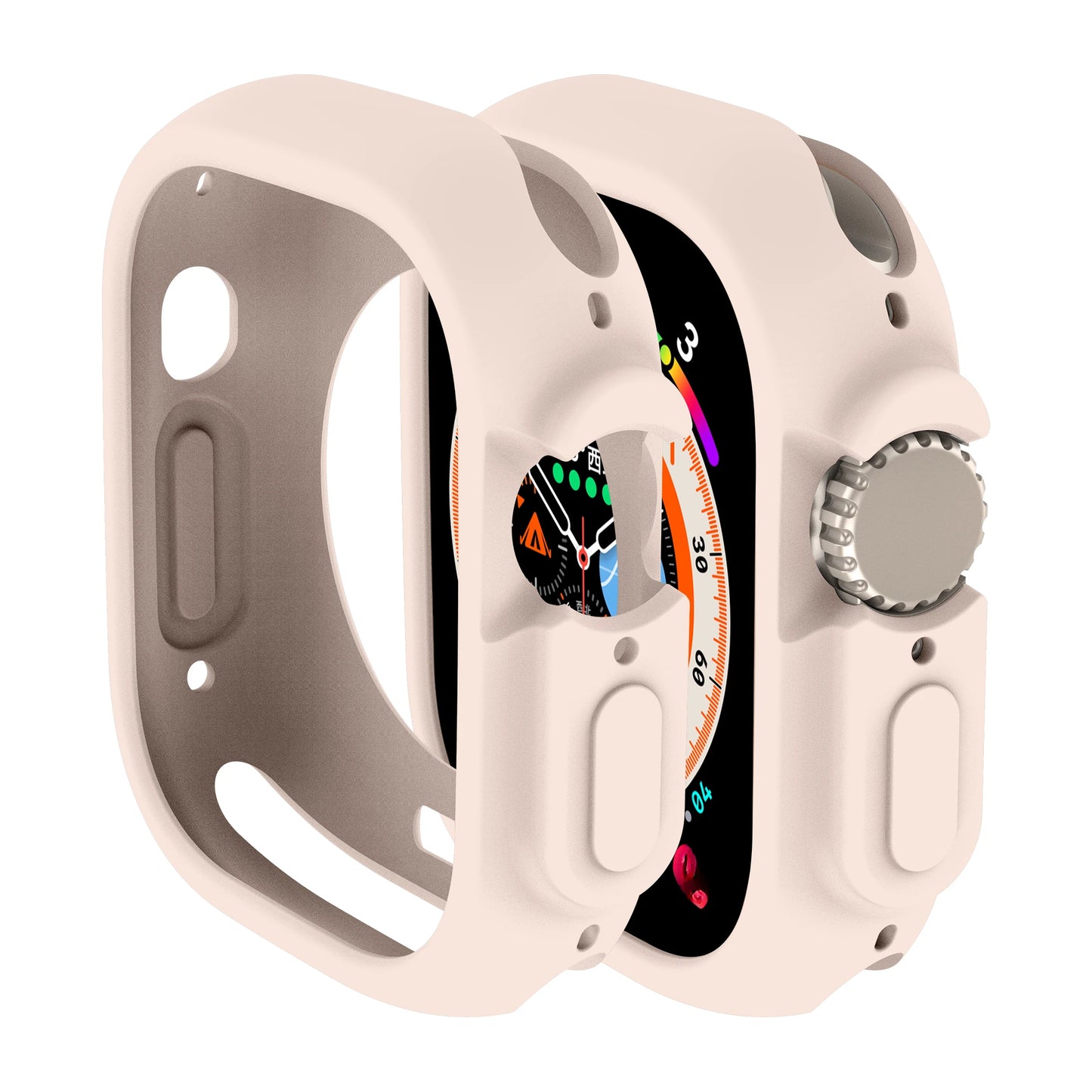 Soft Silicone Case for Apple Watch Ultra 49mm-38mm Protective Bumper