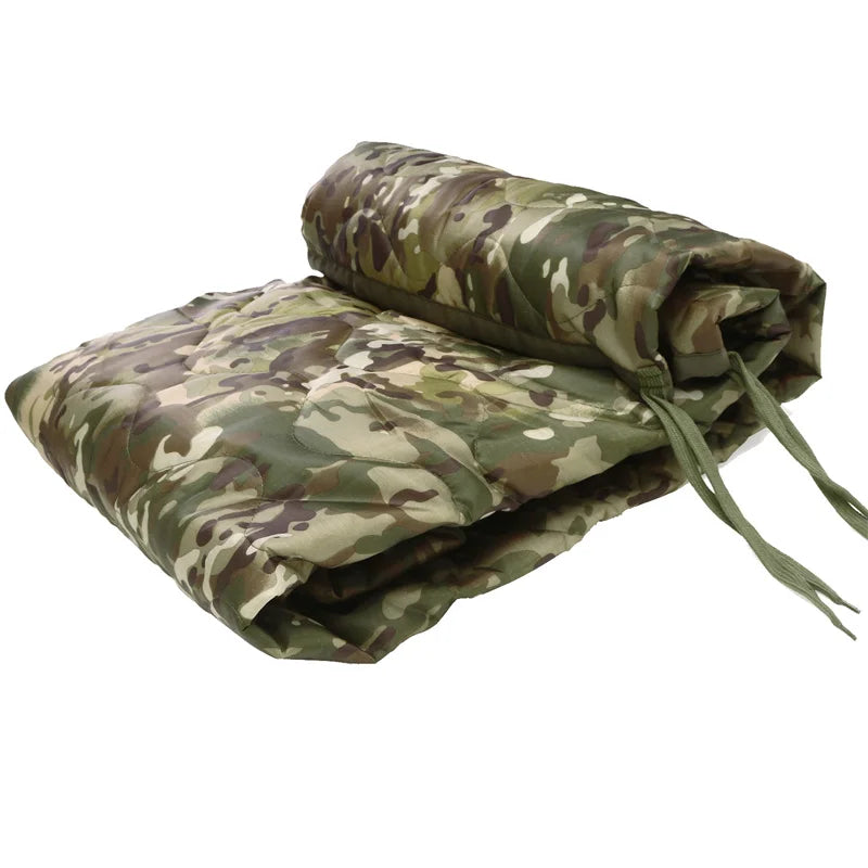 Tactical Camouflage Poncho Liner – Water-Repellent Blanket for Camping & Hunting