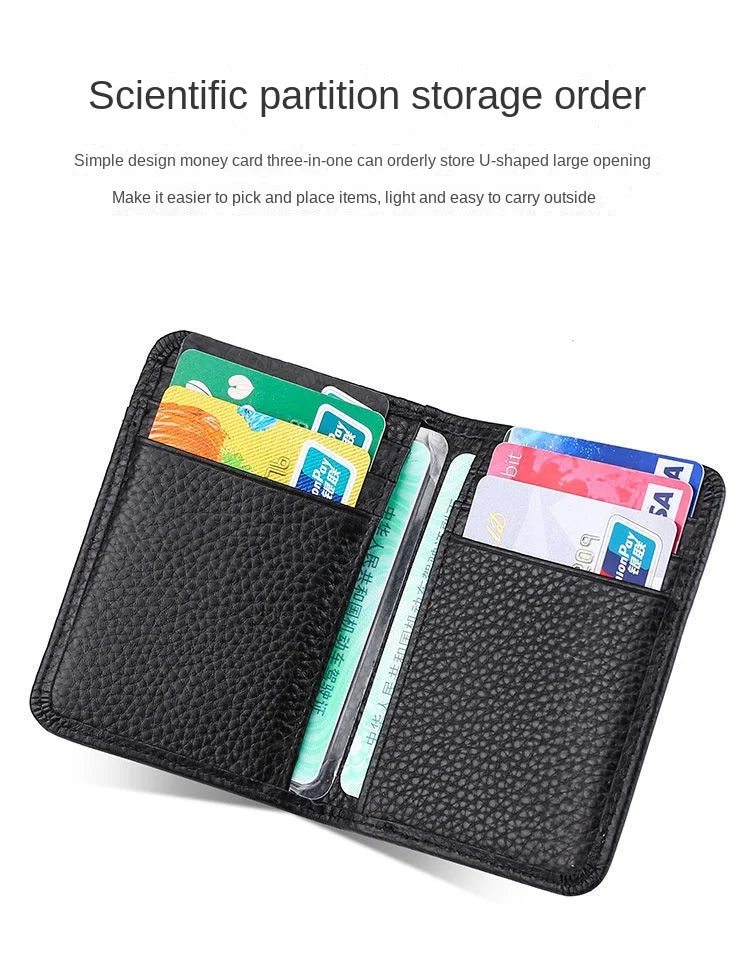 Men's RFID Blocking Card Holder – Compact & Stylish Wallet