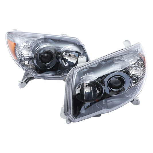 Pair of Dual Halogen Headlights Assembly for 2006-2009 Toyota 4Runner SR5/Limited