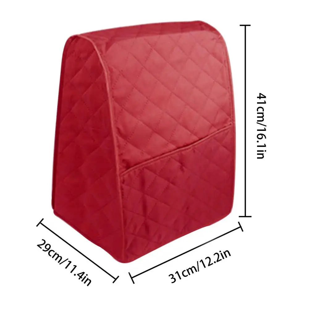 Dustproof Stand Mixer Cover - Quilted Kitchen Aid Mixer Cover w/ Pockets