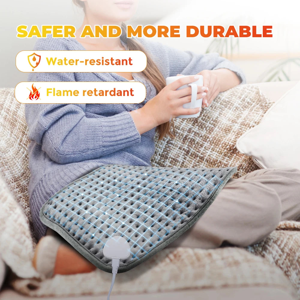 Electric Heating Blanket Washable Soft Thermal Pad for Winter 22"x11"