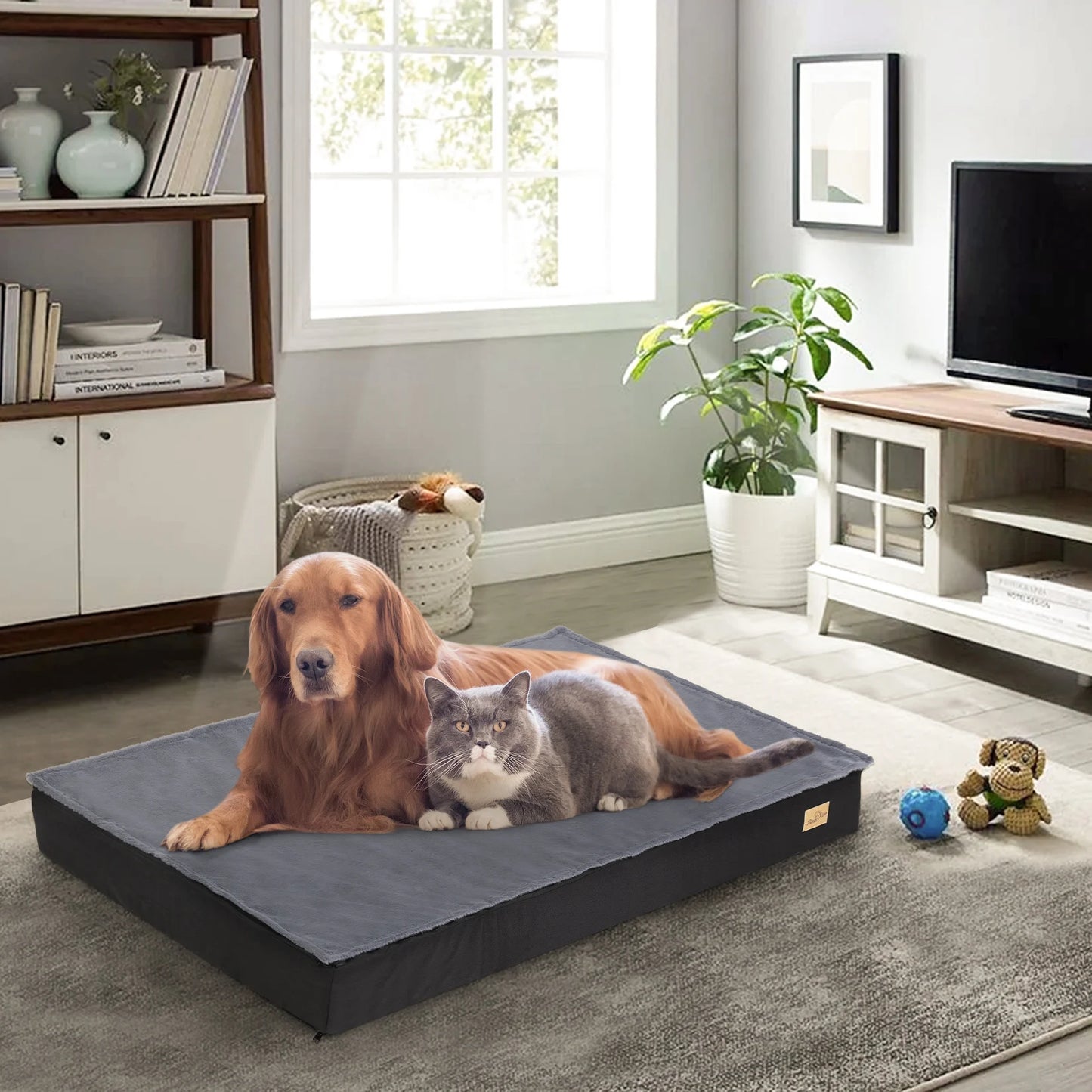 Orthopedic Dog Bed for Large Dogs – Waterproof, Non-Slip, and Machine Washable