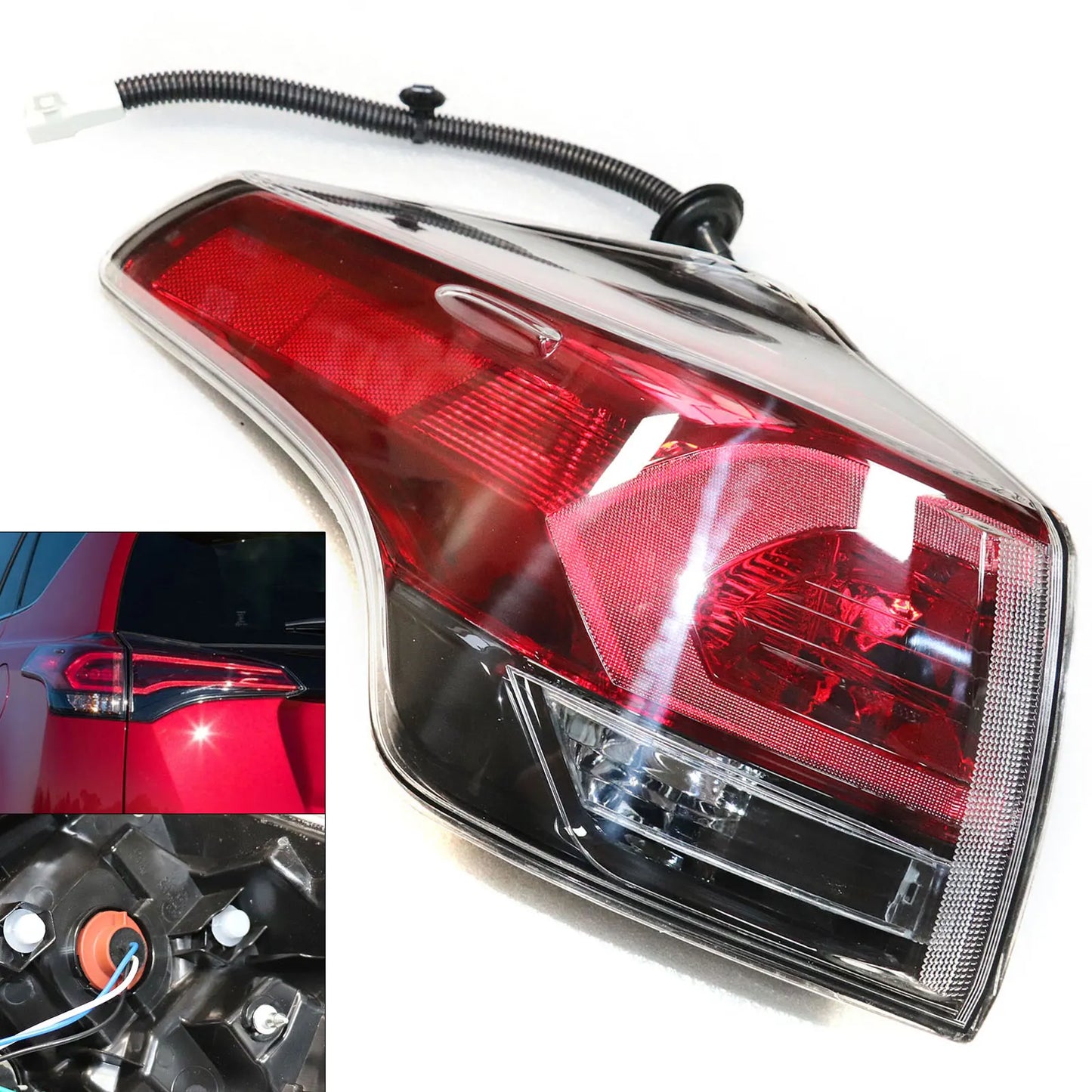 Driver Side Tail Light for 2016-2018 Toyota RAV4 Rear Outer Lamp Assembly