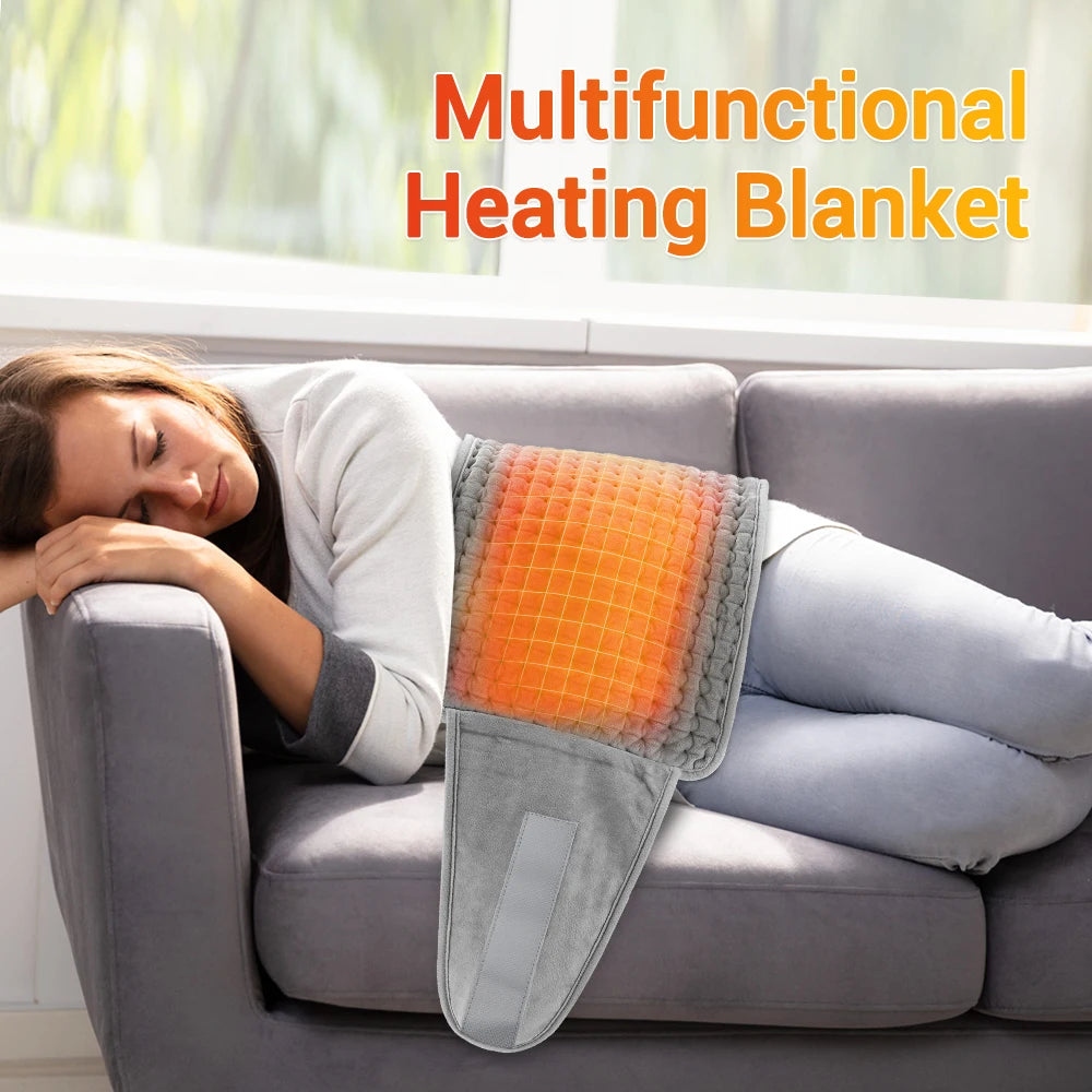 Electric Heating Pad with Adjustable Temperature & Timer, Soft Thermal Blanket