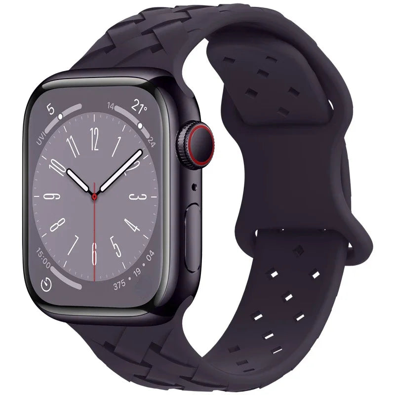 Sport Silicone Strap for Apple Watch Ultra 38mm-49mm Woven Loop Band