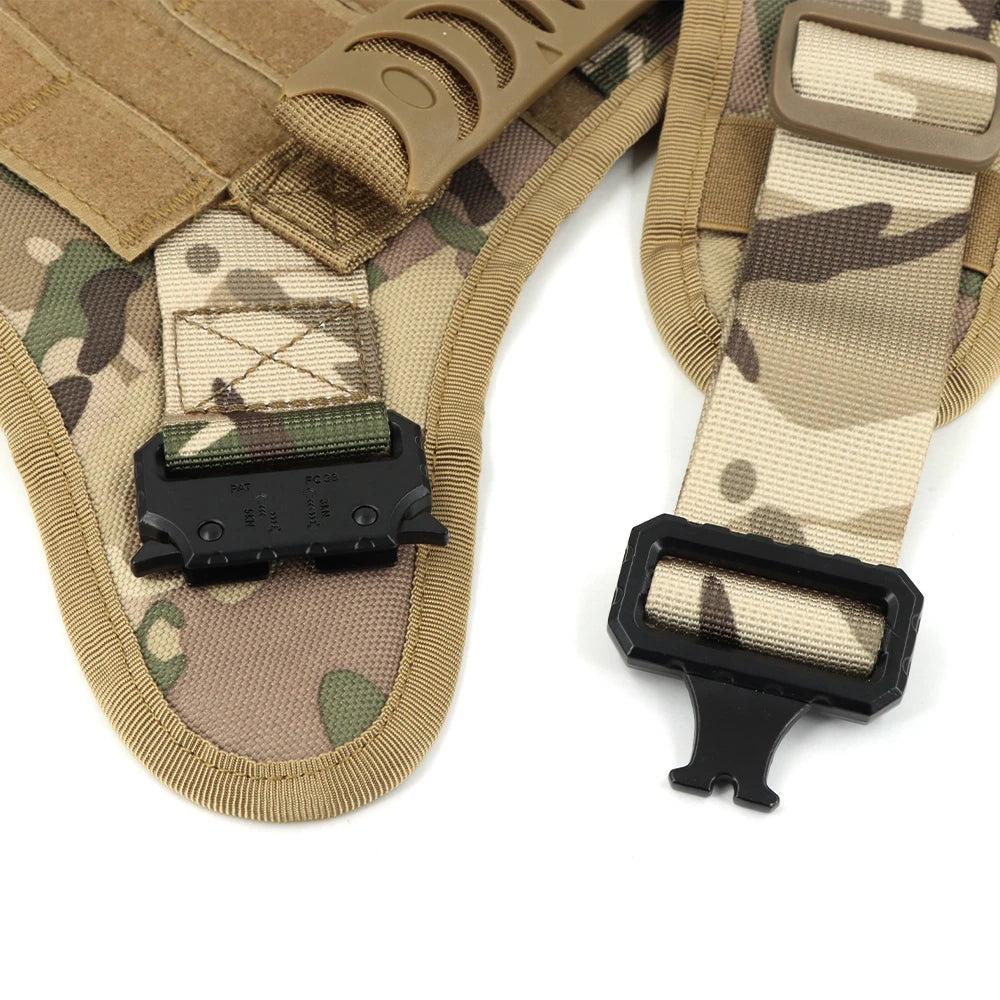 Tactical Dog Harness and Leash Set for Large Dogs – No Pull Military Vest