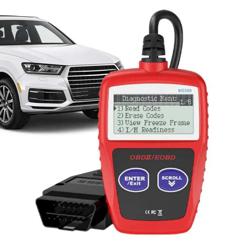 OBD2 Car Diagnostic Scanner with LCD Display for SUVs, Cars & Trucks