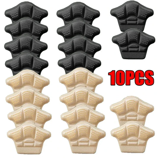 10Pcs Silicone Heel Protectors, Non-Slip Shoe Pads, Foot Pain Relief