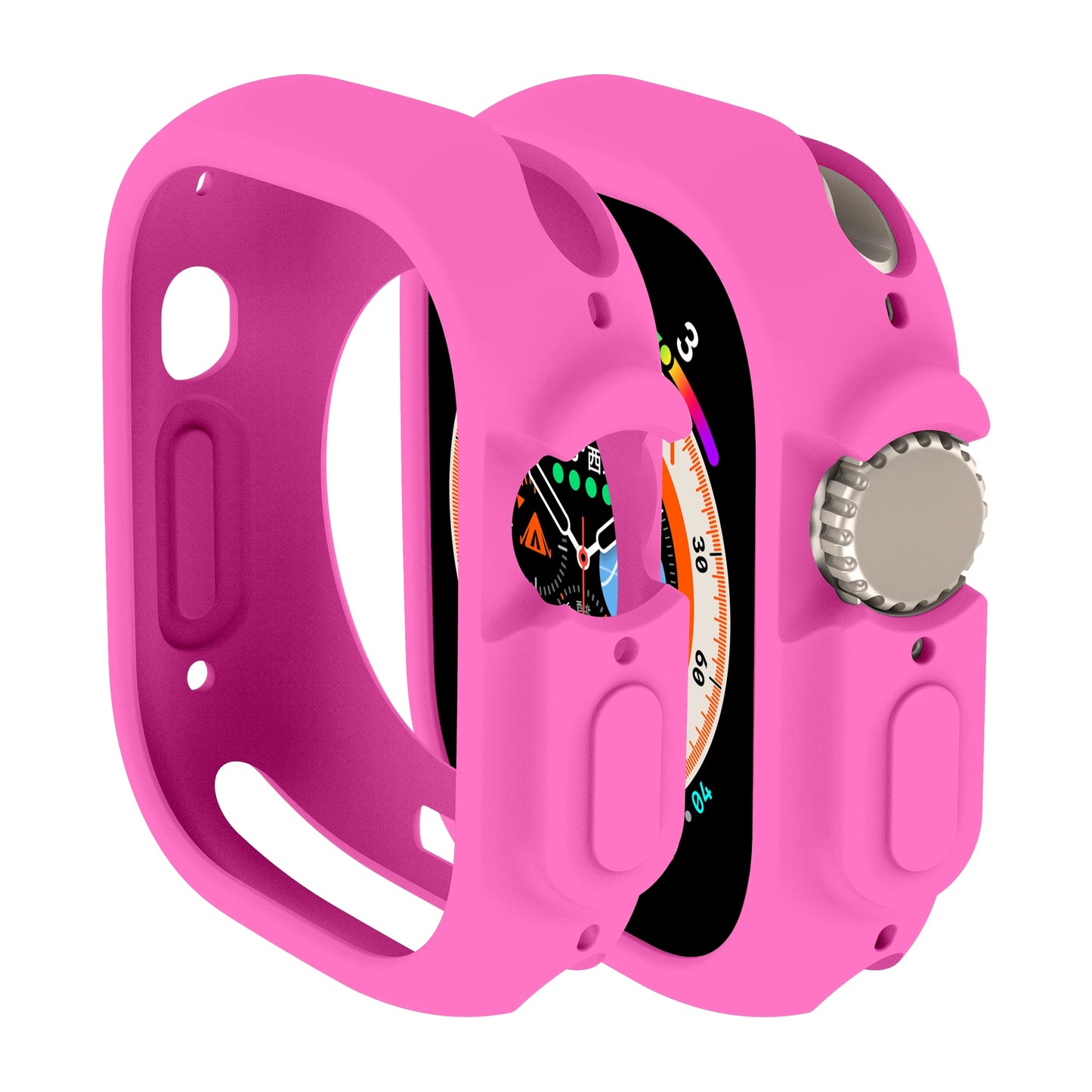 Soft Silicone Case for Apple Watch Ultra 49mm-38mm Protective Bumper