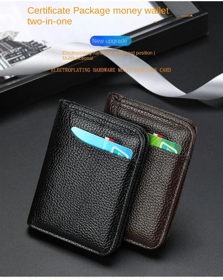 Men's RFID Blocking Card Holder – Compact & Stylish Wallet