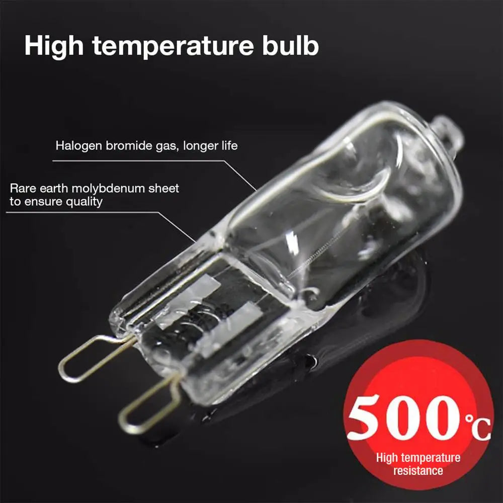 G9 40W Halogen Oven Light Bulb - High Temp Resistant for Ovens & Refrigerators