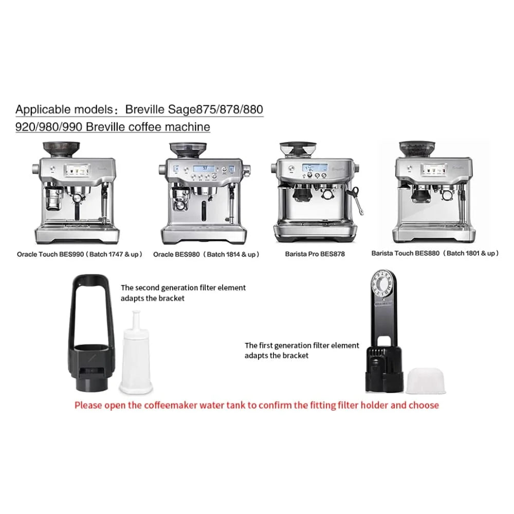 CMF011 Espresso Machine Water Filter for Breville BES878 BES880 Sage Oracle