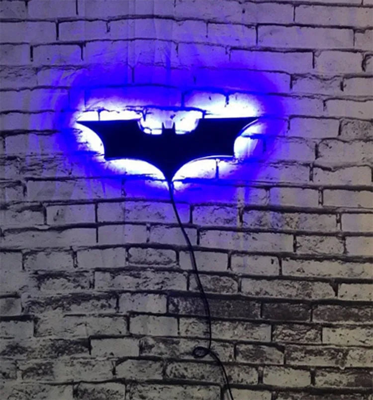 ZK50 Bat Wing LED Night Light, Remote Control, 16 Colors, Wall-Mounted