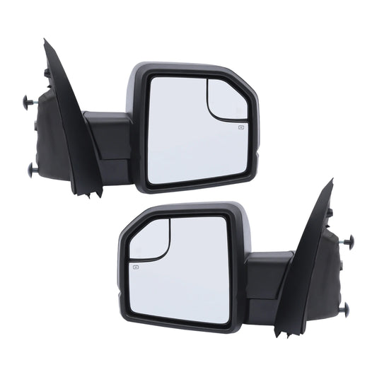 Electric Side View Mirror for 2015-2018 Ford F150, Left or Right Side, ABS Glass