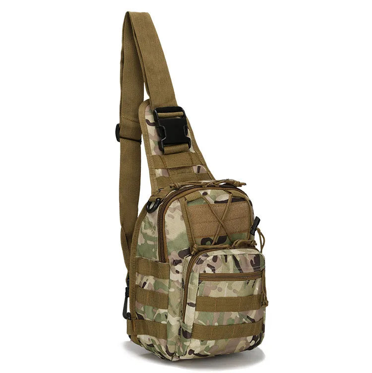 Outdoor Tactical Chest Bag, Small Waterproof Camouflage Shoulder Bag for Men