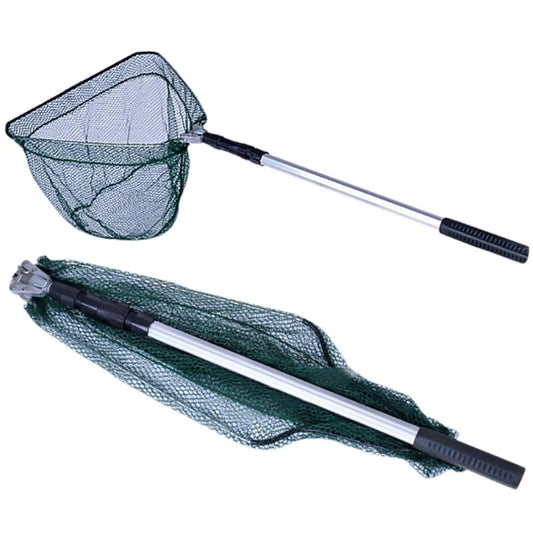 Telescopic Folding Fishing Net, 1.9m Aluminum Handle, Compact & Lightweight