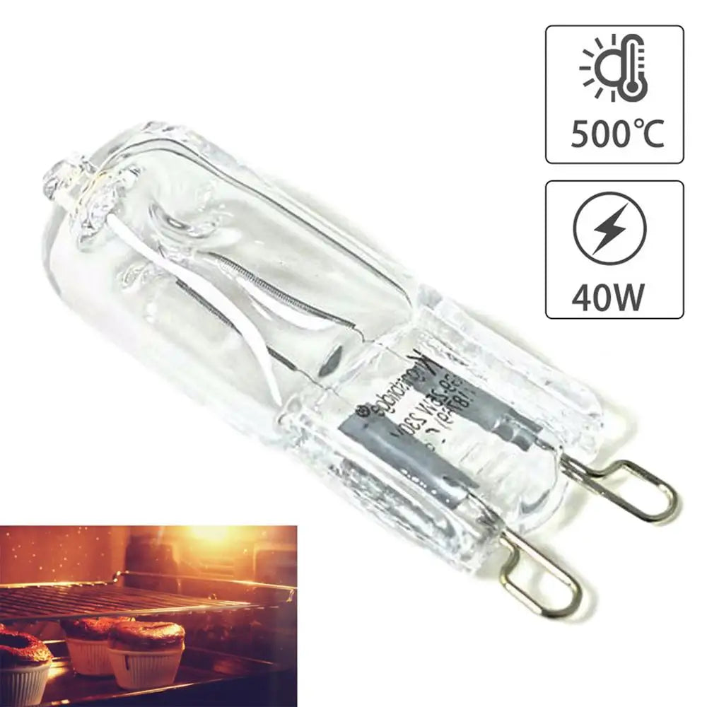 G9 40W Halogen Oven Light Bulb - High Temp Resistant for Ovens & Refrigerators