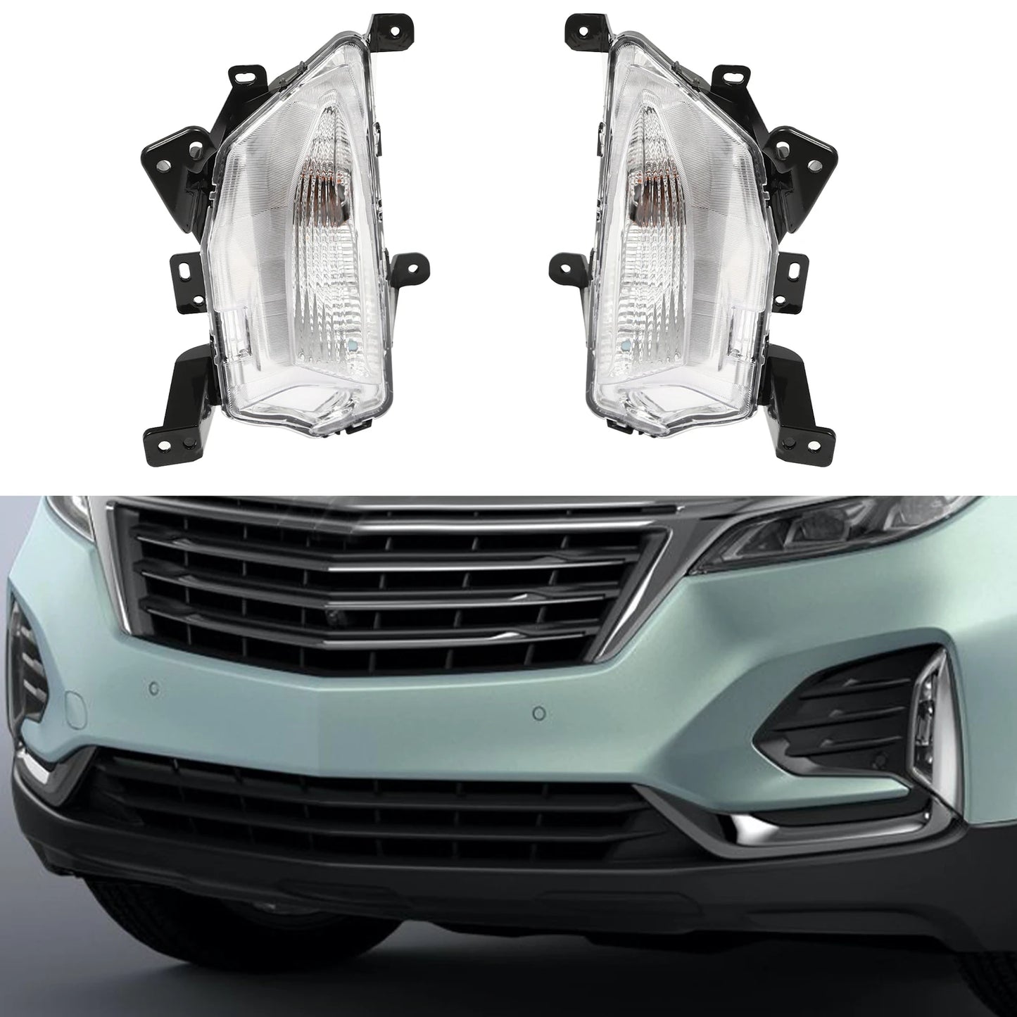 Halogen Fog Lights with DRL for 2022-2023 Chevrolet Equinox | Left & Right Pair