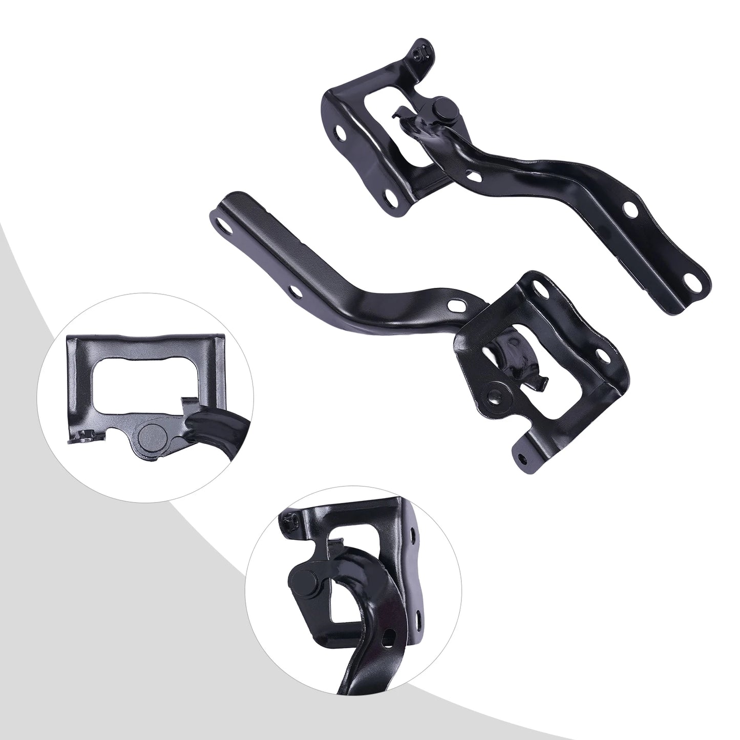 2pcs Hood Hinges 2010-2015 Toyota Prius Left & Right Direct Replacement