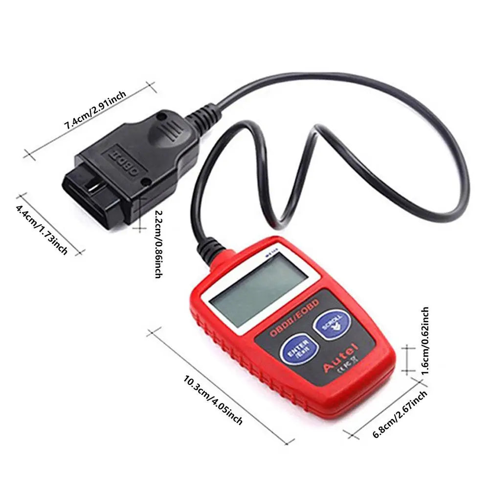 OBD2 Car Diagnostic Scanner with LCD Display for SUVs, Cars & Trucks