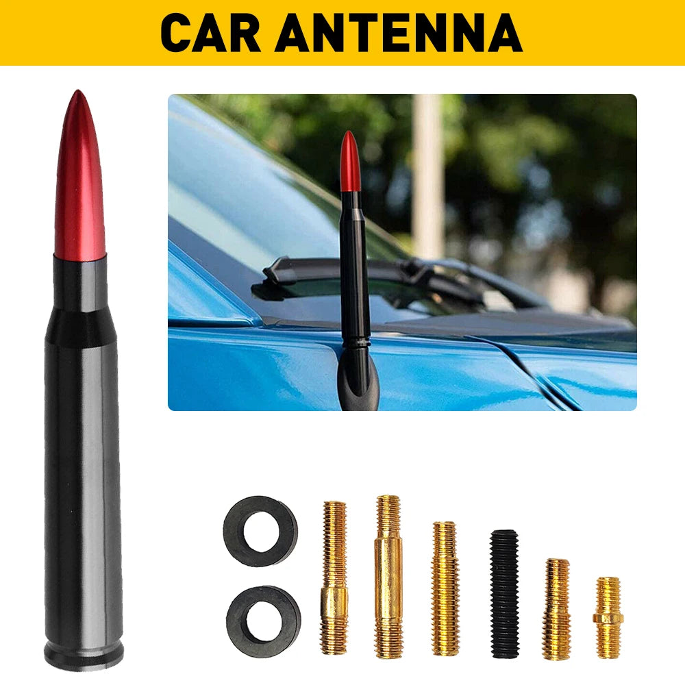 Silver Bullet Antenna for Cars, Motorcycles, Boats, and Campers - FM Radio