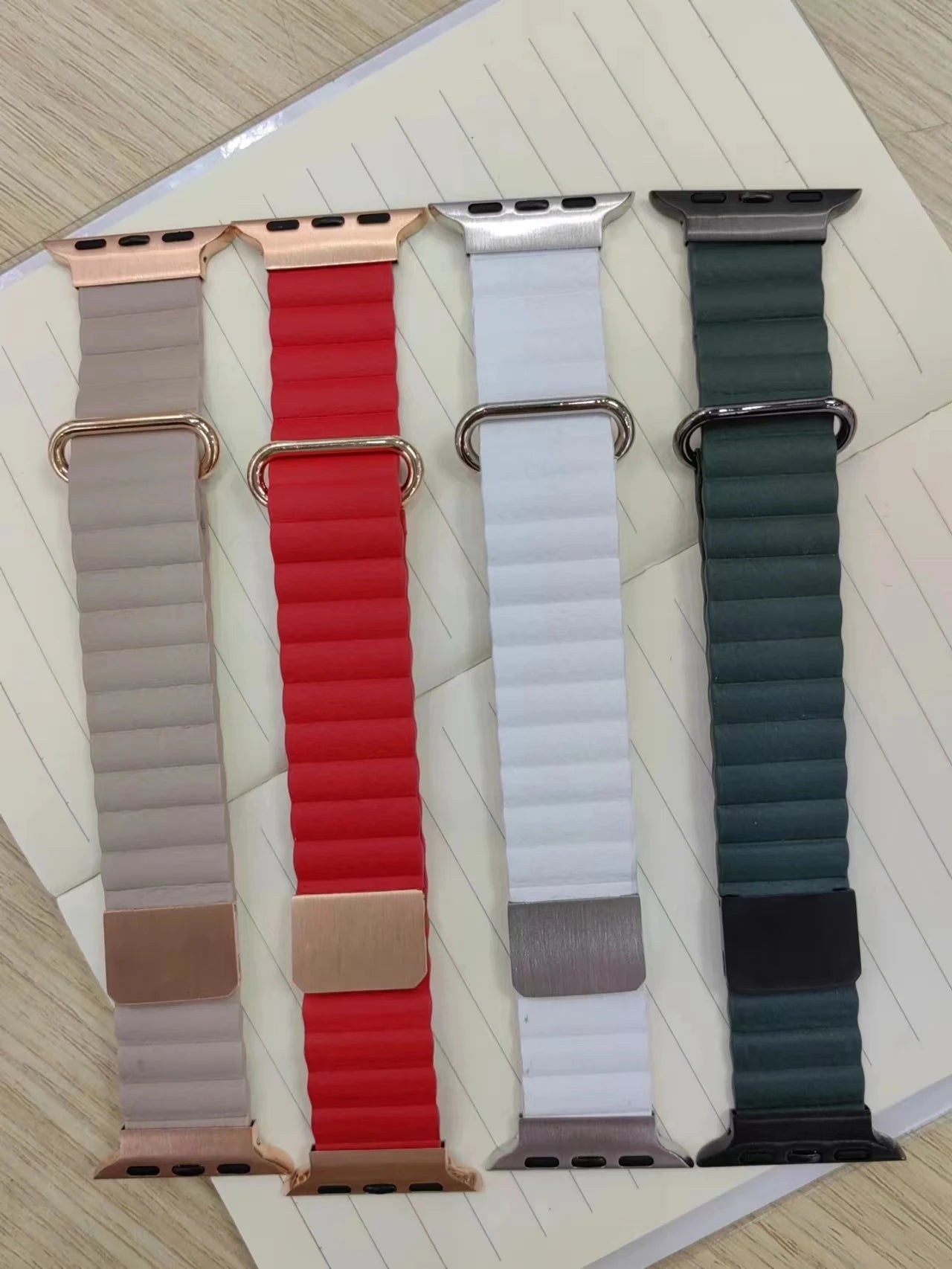 Leather Loop Strap for Apple Watch Ultra 38mm-49mm Magnetic Bracelet