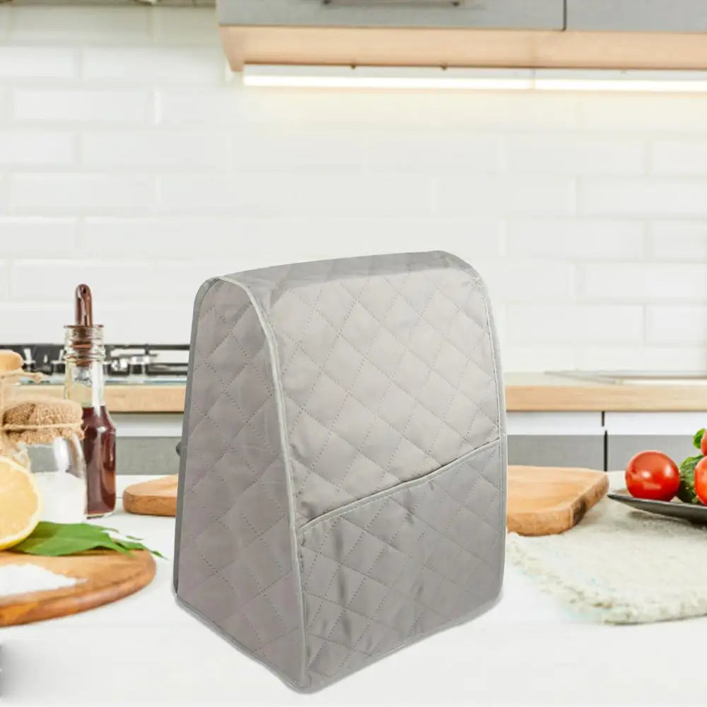 Dustproof Stand Mixer Cover - Quilted Kitchen Aid Mixer Cover w/ Pockets