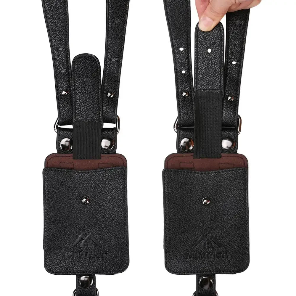 Leather Anti-Theft Crossbody Chest Bag - Shoulder Holster Style Travel Pouch