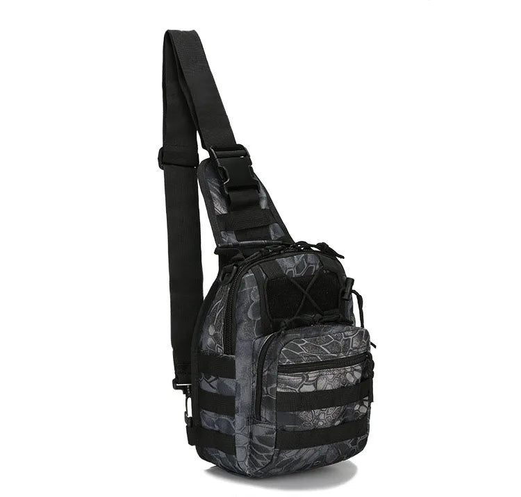 Outdoor Tactical Chest Bag, Small Waterproof Camouflage Shoulder Bag for Men