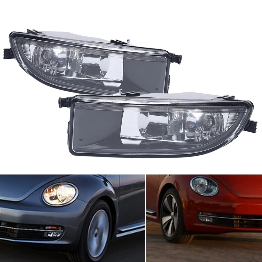 Front Halogen Fog Lights Pair for VW Beetle 2012-2016 Left & Right with H8 Bulbs