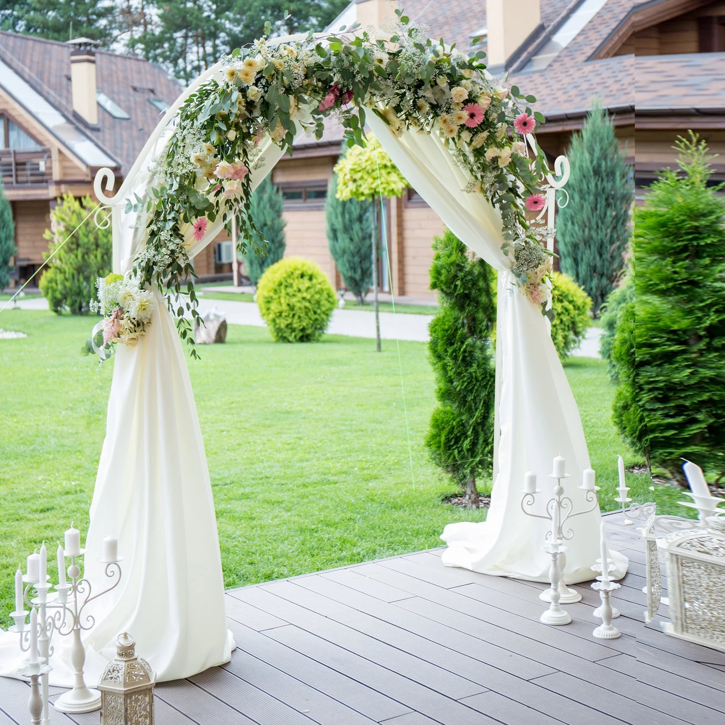 Glam Wedding Arch Stand – Elegant Backdrop for Weddings and Events