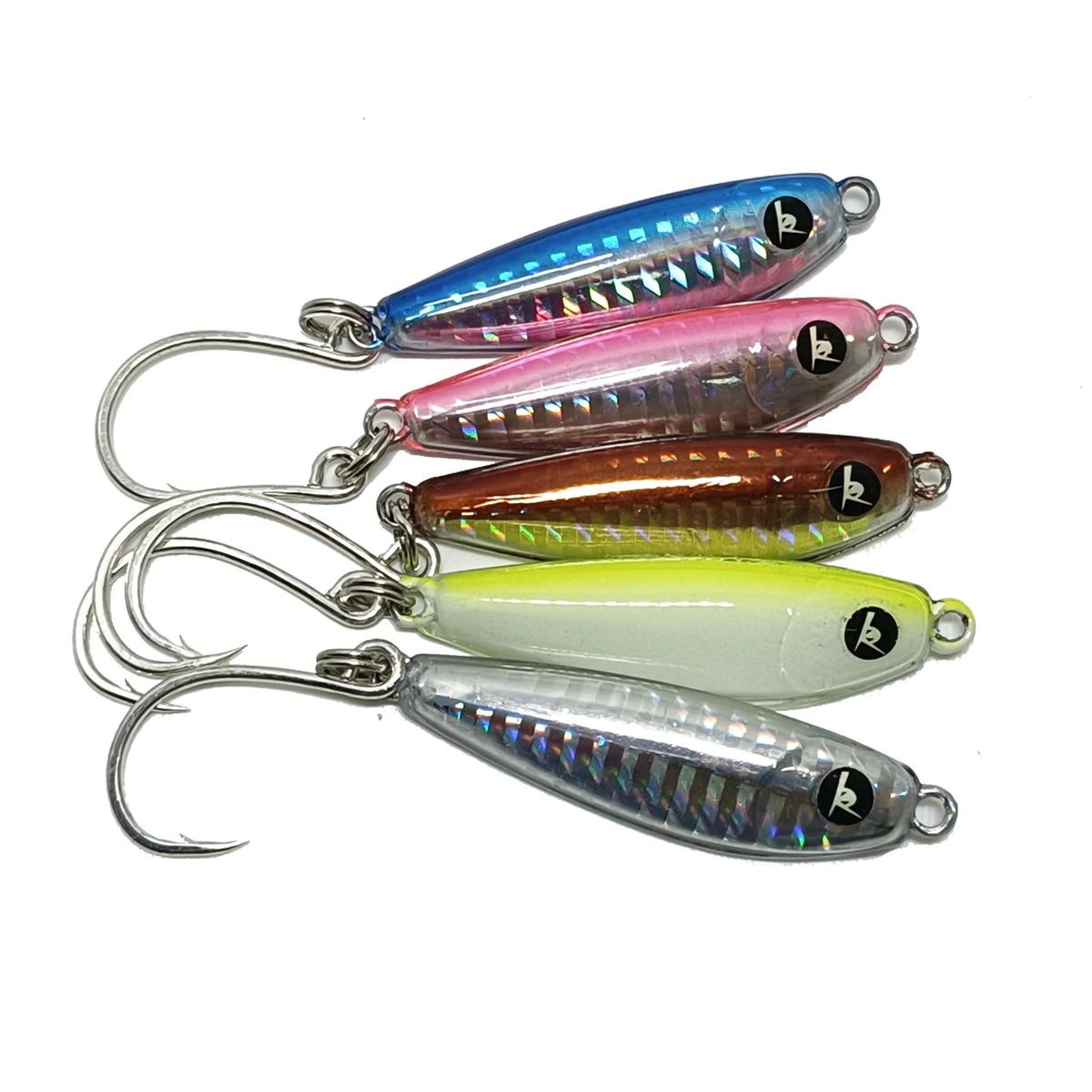 Epoxy Resin Fishing Jig Lure 1oz 28g with 2/0 VMC Inline Hook, 5.5cm