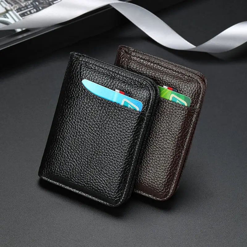 Men's RFID Blocking Card Holder – Compact & Stylish Wallet