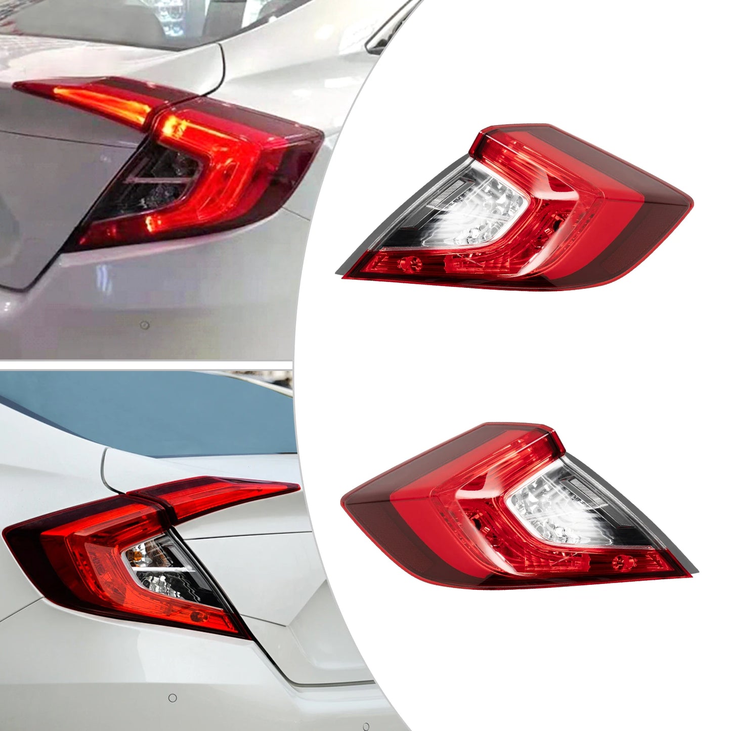 [Left or Right] Halogen Tail Light for 2016-2020 Honda Civic – Rear Lamp