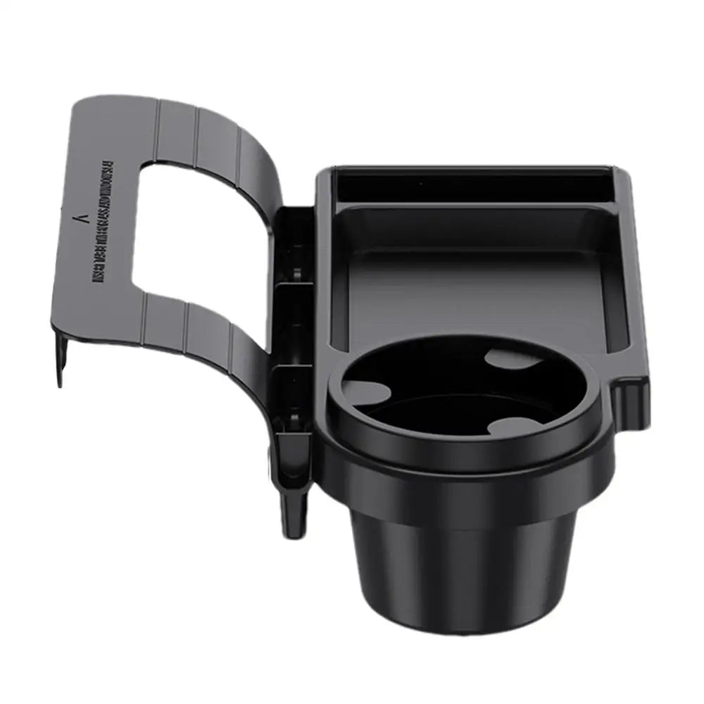 Car Door Storage Box Organizer with Cup Holder and Phone Stand, Durable ABS Material