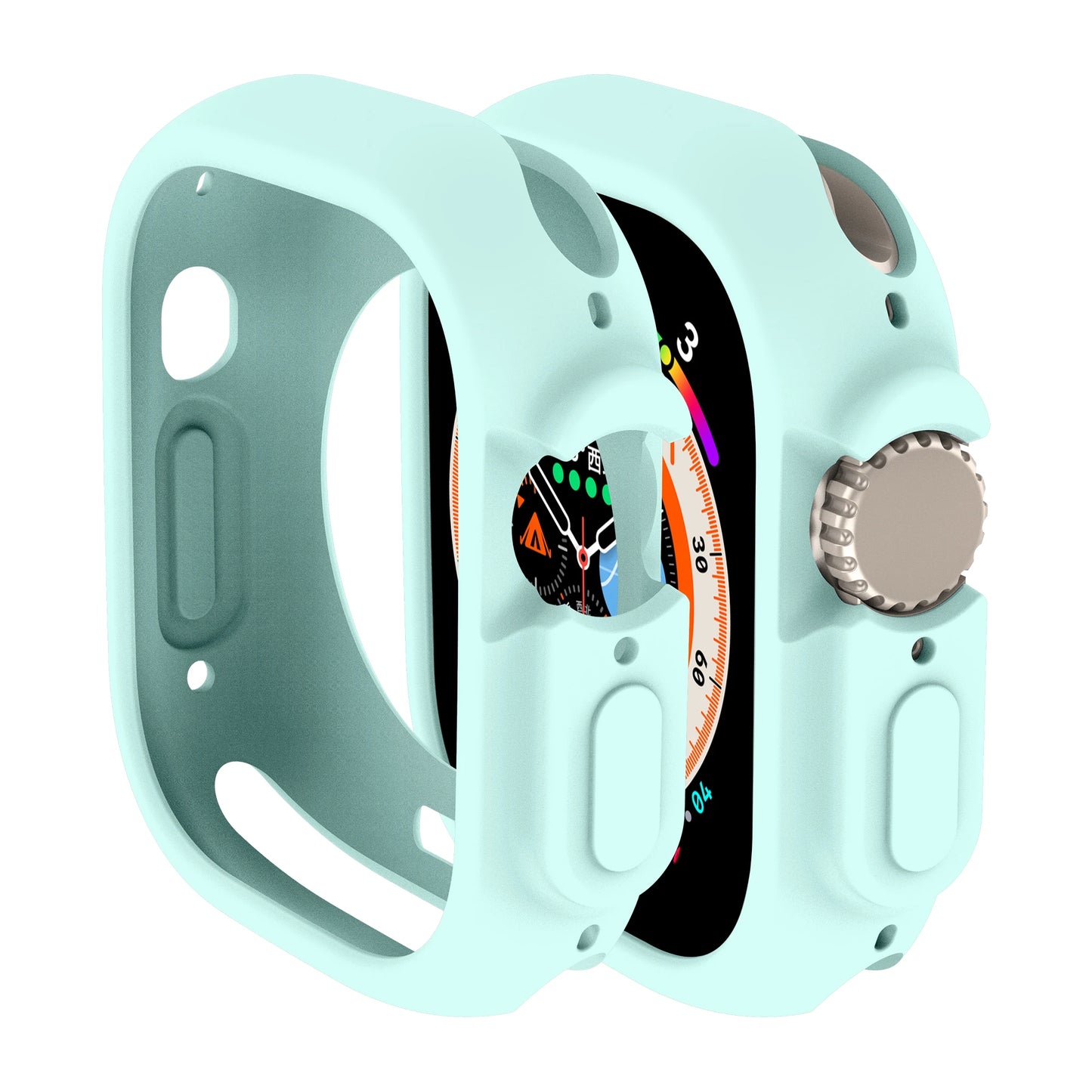 Soft Silicone Case for Apple Watch Ultra 49mm-38mm Protective Bumper