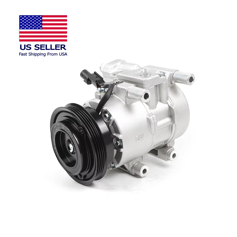 A/C Compressor with Clutch for 2006-2011 Kia Rio & Rio5 1.6L, Direct Replacement