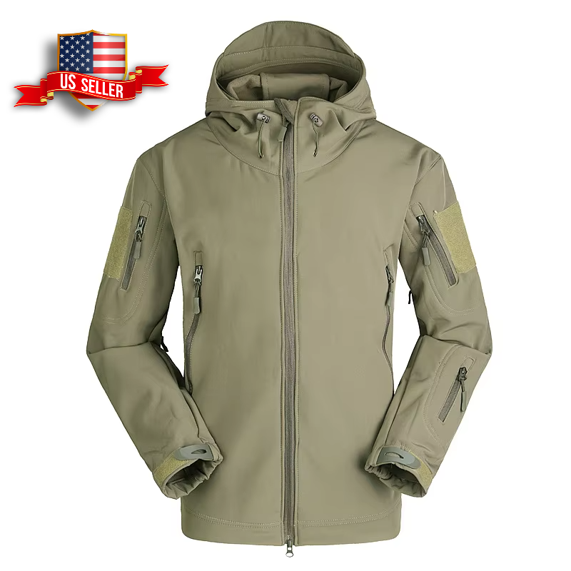 Waterproof Softshell Jacket – Windproof Tactical Outdoor Coat for Men & Women