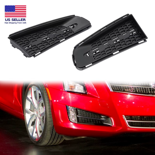 Fog Light Cover Grille Trim Set, Left & Right, for 2013-14 Cadillac ATS Models