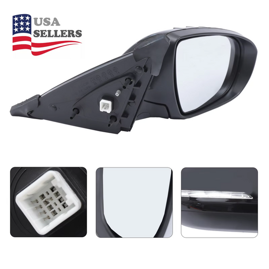 Right Passenger Side Power Heated Mirror for 2011-2013 Kia Optima with Turn Signal