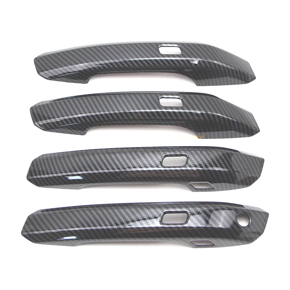 Car Door Handle Cover Trim for Audi Q5 A4 B9 A5 F5 2017-2022 Carbon Fiber Style