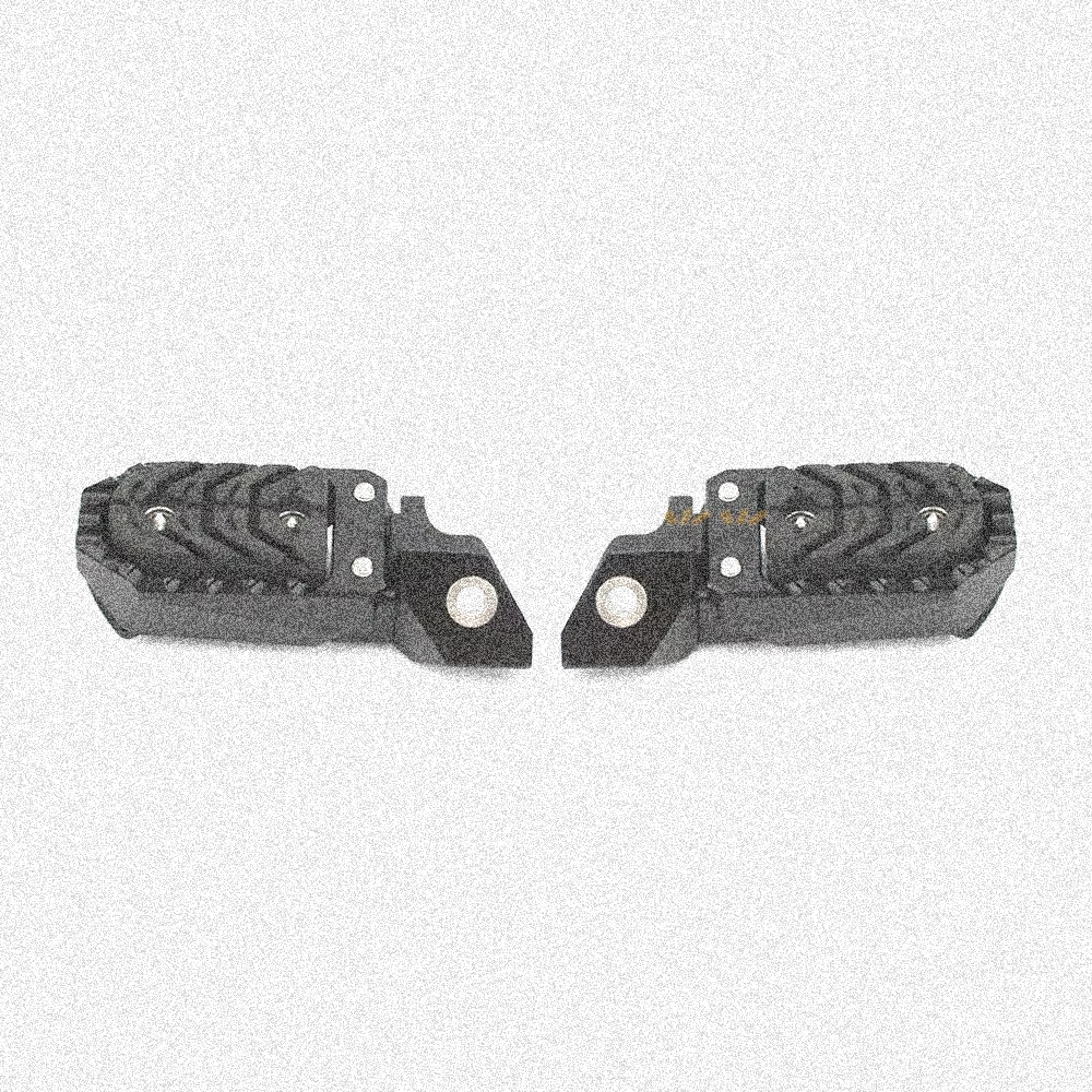 Black Footpegs Footrests for BMW R1200GS & R1250GS Adventure (2013-2023)